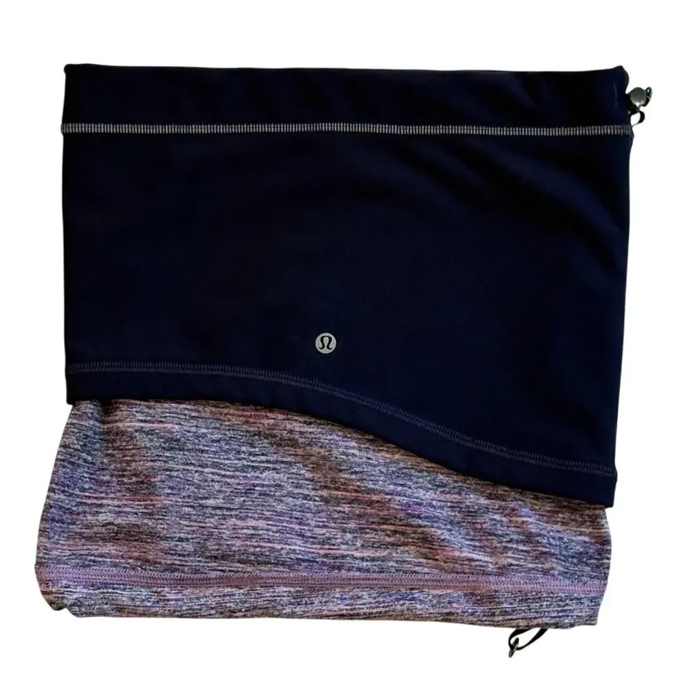Lululemon Run Fast Neck Warmer Gaiter Womens O/S Purple Softshell Scarf Outdoors